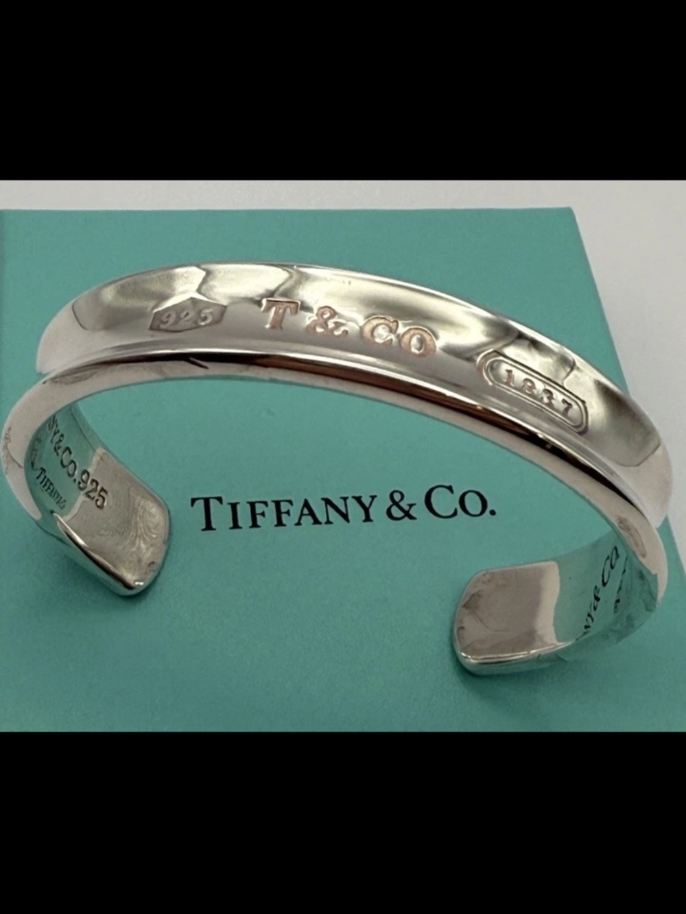 Tiffany & Co 1837 Sterling Silver Cuff Bracelet 1977 Heavy 40.7grams - Picture 9 of 9